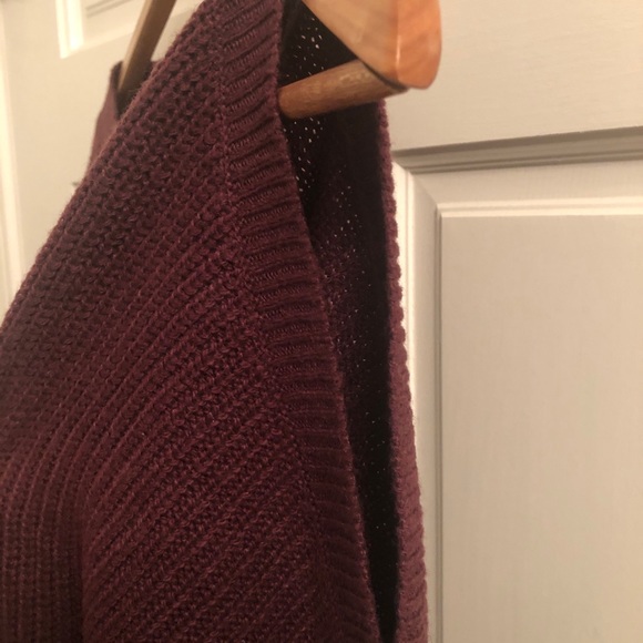bp. Burgundy Cold Shoulder Sweater - Picture 3 of 5